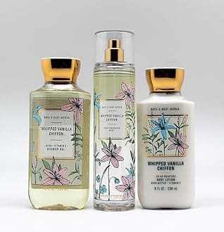 Bath and Body Works - Whipped Vanilla Chiffon - Daily Trio 2020