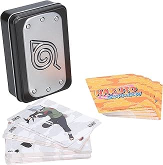 Naruto Playing Cards with Embossed Collector's Box - Officially Licensed Standard Deck with Characters, Anime Toys & Gifts for Gamers