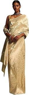 Sarees For Women Banarasi Art Silk Woven Saree || Ethnic Indian Wedding Gift Sari with Unstitched Blouse