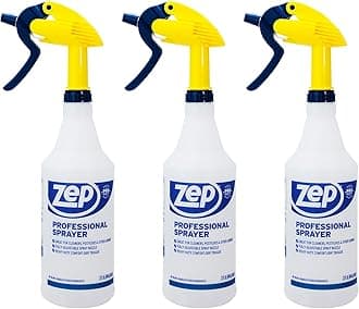 Professional Sprayer Bottle - 32 oz (Pack of 3) - HDPRO1 - Versatile Adjustable Nozzle Spray Bottles with a Fine Mist or Powerful Spray, Refillable for Diluted Concentrate
