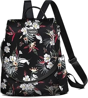 Fmeida Work Backpack for Women Anti Theft Crossbody Bag Waterproof Travel Backpack Lightweight Daypack Fashion Convertible Backpacks Bookbag for College Supplies Mochilas de mujer