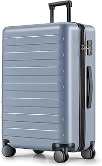 NINETYGO Large Checked Luggage 28 Inch, Checking In Luggage with Smooth Spinner Wheels, Lightweight, Hard Shell PC Suitcase, Lightweight Travel Luggage, TSA Approved (Shadow, Rhine Basic)