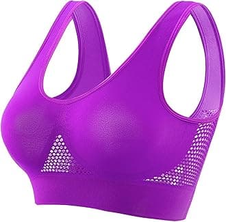 Wireless Sports Bra for Women Plus Size Workout Bras High Support Yoga Bras Breathable Mesh Bras Comfy Everyday Bras