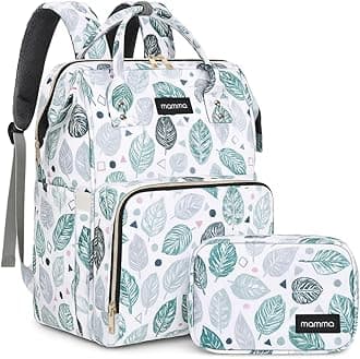 MAMMA Diaper Bag for Mothers for Travel | Baby Bag for Mother Travel, Diaper Bags for Mom and Hospital Bag for Delivery Women Includes Small Diaper Handbag for Day Outings with 9 Month Warranty