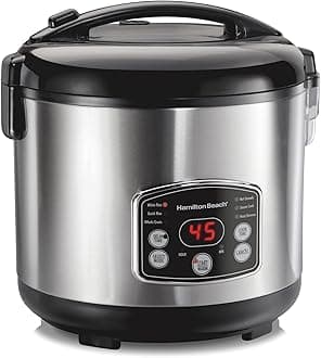 Hamilton Beach 14-Cup Digital Programmable Rice Cooker & Food Steamer