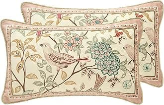 patdrea Velvet Euro Sham Decorative Throw Pillow Covers Set Soft Durable Cushion Cases Pillowcase for Couch Bedroom Car (2 Pack Pink Rectangle)