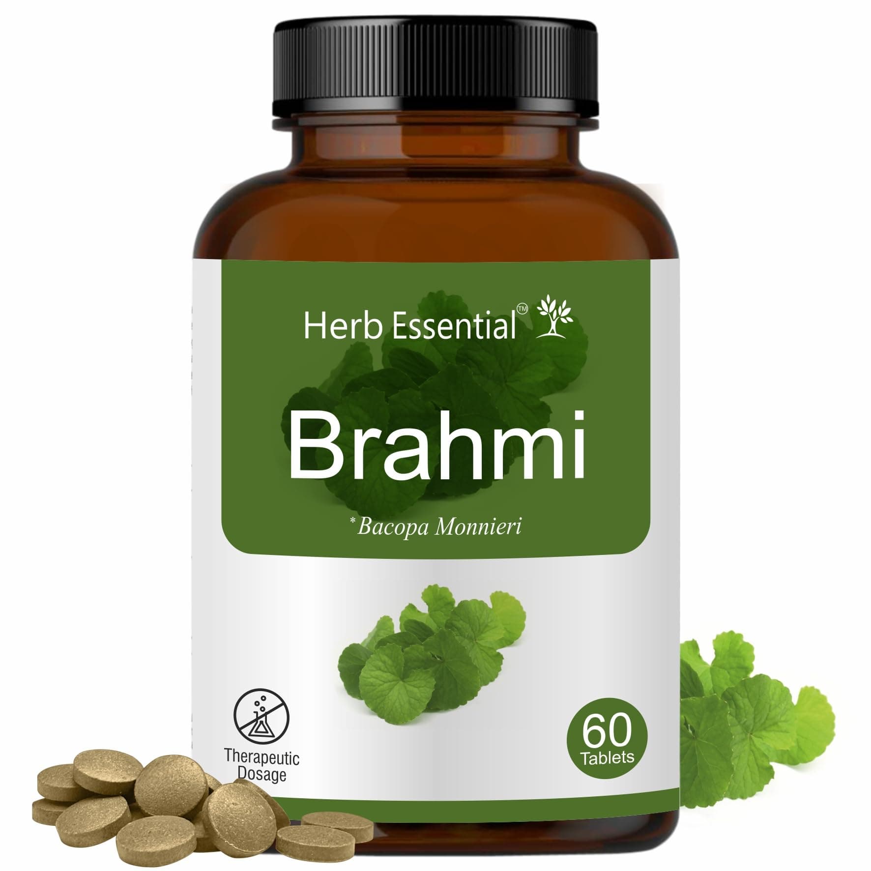 Herb Essential Brahmi 500Mg Tablet - 60 Count
