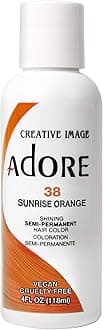Adore Semi-Permanent Haircolor #038 Sunrise Orange 4 Ounce (118ml) (6 Pack)
