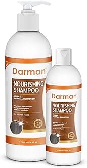 Darman Nourishing Hair Shampoo - For all Hair Types - No Parabens, (500ML)