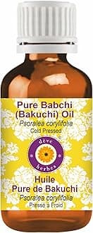 Pure Babchi (Bakuchi) Oil (Psoralea corylifolia) | Cold Pressed | Natural | Undiluted | For Diluting Essential Oils | For Skin & Massage | Men & Women | 30ml
