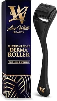 Derma Roller 0.25mm for Skin, Hair & Beard – Women and Men Titanium Microneedling Roller for Face & Scalp, Safe & Easy to Use