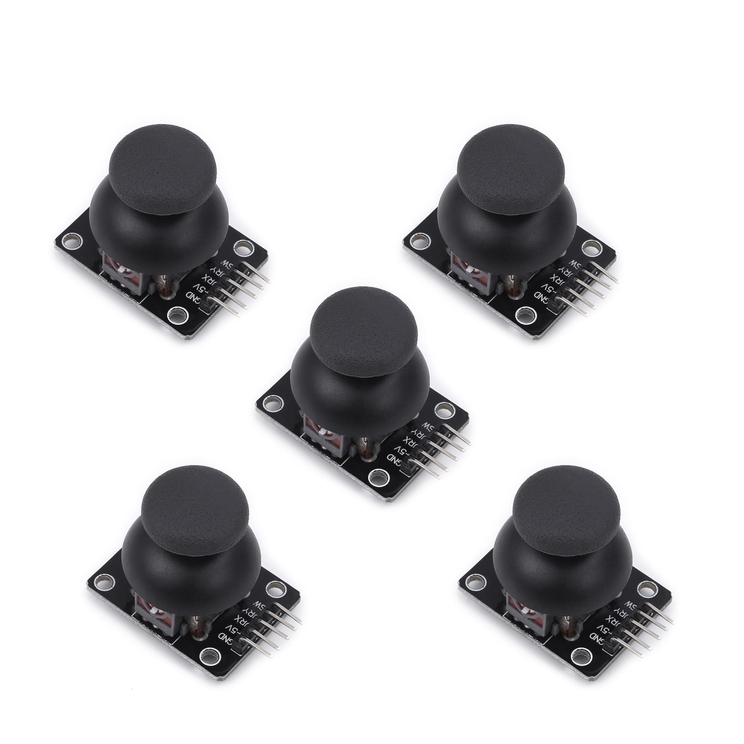 Dual-axis XY Joystick Module PS2 Game Joystick Control Lever Sensor Game Controller Sensor Board Module KY-023 for Arduino Raspberry (5pcs)