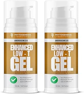 Enhanced Formula – Low T Support Gel – T Booster for Men – Muscle Recovery, Energy Booster, Healthy Aging – Now with Vitamins D3, K2, B6 and L-Arginine