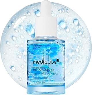 medicube Hyaluronic Multi Peptide PDRN Serum for Glowing and Soothing | Lightweight Water Plumping Radiant Facial Serum for All Skin Type, Hydrating Moisturizer, Korean Skincare | 30ml 1.01fl.oz.