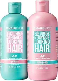 Shampoo and Conditioner Set - SLS Free Hair Growth and Thickening Treatment for Women - Coconut and Avocado Scented - Suitable for All Hair Types, Promotes Strong and Healthy Hair