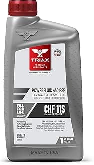 TRIAX PowerFluid 450 - Power Steering Fluid (Green) - Full Synthetic - Meets CHF 11S, CHF 202, CHF 7.1 for: Power Steering - Active Suspension - Central Locking - Traction Control (1 Quart/0.946 l)