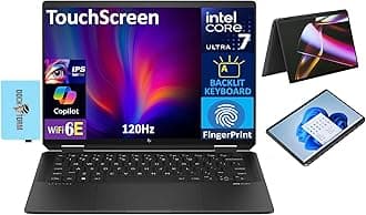 HP Spectre 16 x360 2-in-1 Business Laptop, 16" FHD+ 120Hz Touchscreen Display, (Intel Ultra 7-155H, 16GB RAM, 2TB SSD, Backlit KYB, Fingerprint Reader, 2 Thunderbolt 4, Win 11 Pro) w/Dockztorm Hub