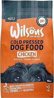 – Cold Pressed Dog Food - Complete Dry Meal with Natural, Hypoallergenic Grain Free Ingredients - Introduce Gradually for Best Results - Suitable for Adult Dogs and Puppies 2 Months+ (10kg)