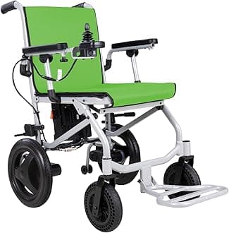Klano KL40 - Lightest Foldable Electric Wheelchair (Only 30lbs) – Travel Size, Detachable Battery, Airline Approved, User-Friendly, 10 Mile Cruise Range, Ultra-Light & Easy Setup for Travel (Model2)