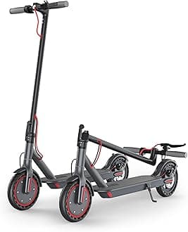 Electric Scooter - 8.5"/10''/14'' Solid Tires, 350W/500W Motor, Up to 19/22MPH& 16/21/23/24Miles Long-Range Portable Commuting Scooter for Adults with Double Braking System, App