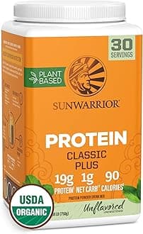 SunwarriorProtein Classic Plus, Natural, 750 gUSDA Organic