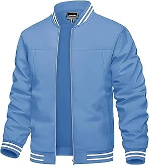 - Men's Lightweight Jacket Casual Spring Fall Windbreaker Bomber Zip Up Coat With Pocket