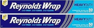 Reynolds WrapAluminum Foil, Heavy Duty, 50 sq ft, (2 Pack)