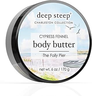 Deep Steep Body Butter, 6 oz – Rich Moisturizer with Ceramides, Coconut Oil, Argan Oil & Aloe Vera – Vegan, Clean Beauty, Smooth & Hydrated Skin (6 Ounces, Cypress Fennel)