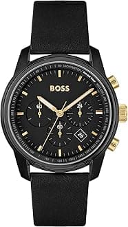 BOSS Men's Quartz Chronograph Watch, Multi Dial, Innovative and Water Resistant up to 50 Meters 5ATM, Gift for Him