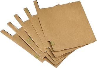 MECCANIXITY Fruit Protection Bags 18x15cm Paper Fruit Cover Bags for Fruit Flower Protecting Yellow/Black Pack of 100