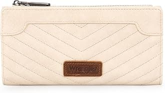 Wrangler Minimalist Credit Card Wallet for Ladies - Travel Wallet with Smooth Zippers, Apricot