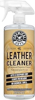 Chemical Guys Leather Cleaner, Colorless and Odorless for Car Interiors, Furniture, Boots, and More (Works on Natural, Synthetic, Pleather, Faux Leather and More), 32 fl oz - SPI_208_32