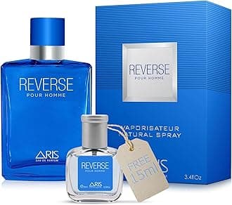 Reverse by ARIS Eau de Parfum for Men – Long-Lasting Bold Masculine Fragrance – 100ml Cologne Spray for Ambitious Men – Comes with Extra 15ml Sample (Random Scent Included)