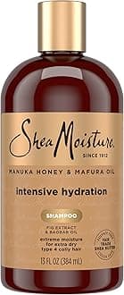 Shea Moisture Manuka Honey And Mafura Oil Intensive Hydration Shampoo For Unisex, 384 ML, White, 13 Fl Oz