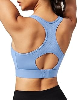 EwedoosHigh Impact Sports Bras for Women High Support Push up Sports Bra Racerback Sports Bras Workout Bra Running Bra