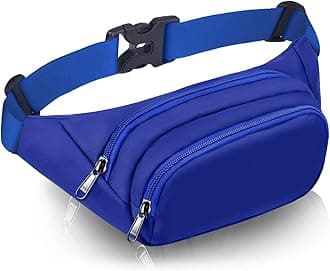 Large Fanny Pack for Women Men - Syican Waist bag with 3-Zipper Pockets, Gifts for Enjoy Sports Traveling Workout Casual Hands-Free crossbody bags Fits MAX 7.9'' iPad & 6.6'' Phone