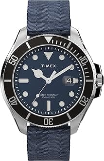 Timex Men's Harborside Coast 43mm Watch with Silver-Tone Case & Stainless Steel Bracelet