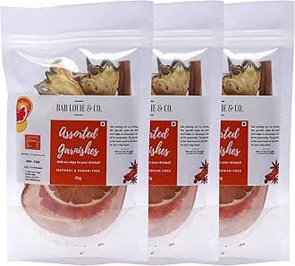 Bab Louie & Co. Garnishes, Gluten free, Vegan, Fruit slices for drinks, Perfect Detox, Infused water, Cocktail & Snacks, Mixed dried fruits 100% natural (Assorted, Pack of 3) (25gm)