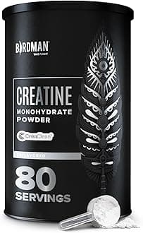 Micronized Creatine Monohydrate Powder, Muscle Recovery, Caffeine Free, Creatine Pre Workout, Vegan, Post Workout, Gluten Free, Sugar Free | 80 Servings (5 Grams Each) | 0.8lb