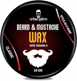 Beard, Mustache Wax for Men (50 GM) – Strong Hold Mooch Styling Wax, Balm, Cream to Shape and Nourish Your Beard