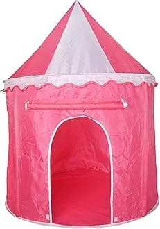 BabyGo Princess Castle Play Tent House for Kids (White Pink)