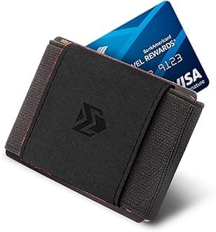 Elastic Wallet for Men & Women – Slim Minimalist Front Pocket Credit Card Holder, Stretch Fabric Design Fits 10 Cards & Cash – Compact Everyday Carry Wallet for Travel & Daily Use