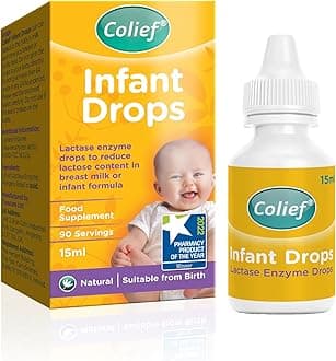 Infant Drops | Lactase Enzyme Drops for Baby | Natural Colic Relief for Babies | Reduces Bloating, Gas and Crying | Safe from Birth (15ml)