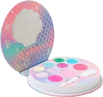 Eyeshadow Palette Makeup Palette 35 Bright Colors Matter and Shimmer Lip Gloss Blush Brushes Makeup Eyeshadow Palette Highly Pigmented Cosmetic Palette (12Color, Mermaid Palette)