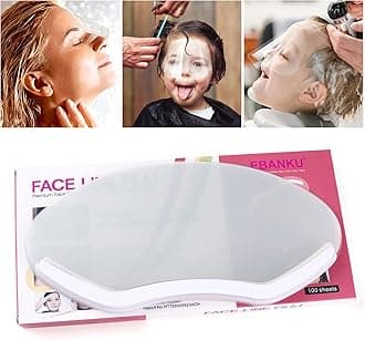 100 PCS Microblading Makeup Shower Face Shields Visors, Disposable Face Shields Masks for Hairspray Salon Supplies and Eyelash Extensions Eye Eyelid Surgery Aftercare