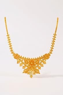 P.C. Chandra Jewellers Women's 22k (916) Yellow Gold Metal Necklace - 8.22 Grams
