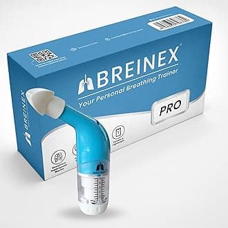 Powerful Breathing Trainer for Athletes, Runners, Swimmers, Cyclists | Train Lung Endurance & Unblocks Airways