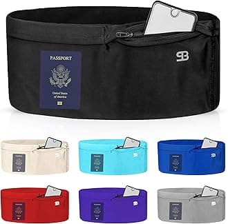 Running Belt for Women & Men – No-Bounce Fanny Pack with 4 Secure Pockets & Zipper for Phone, Money & Essentials – Flip Belt Style Design for Running, Travel & Everyday Use