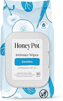 The Honey Pot Company Sensitive Wipes, 30 Count (Pack of 1)