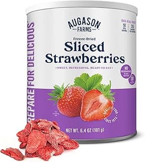 Freeze Dried Sliced Strawberries 6.4 oz #10 Can